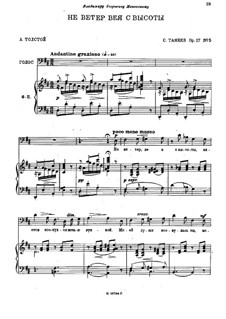 Десять романсов, Op.17: No.5 by Сергей Танеев