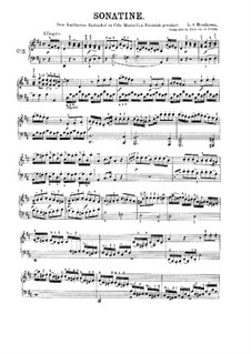 Три сонатины для фортепиано: Сонатина No.3 ре мажор (с аппликатурой) by Людвиг ван Бетховен