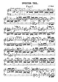 Прелюдия и фуга No.1 до мажор, BWV 870: Фуга by Иоганн Себастьян Бах