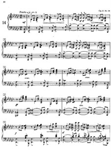 Двадцать четыре прелюдии, Op.11: Прелюдия No.14 by Александр Скрябин