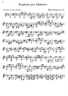 Фугетта для гитары, Op.113: Фугетта для гитары by Мауро Джулиани