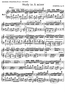 Двадцать пять этюдов, Op.70: Этюд No.3 ля минор by Жорж Жан Пфайфер