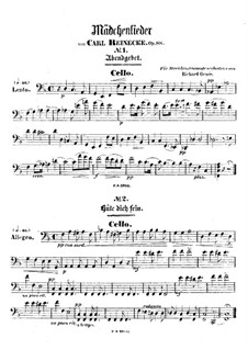 Mädchenlieder, Op.88: Для струнного квинтета – партия виолончели by Карл Райнеке
