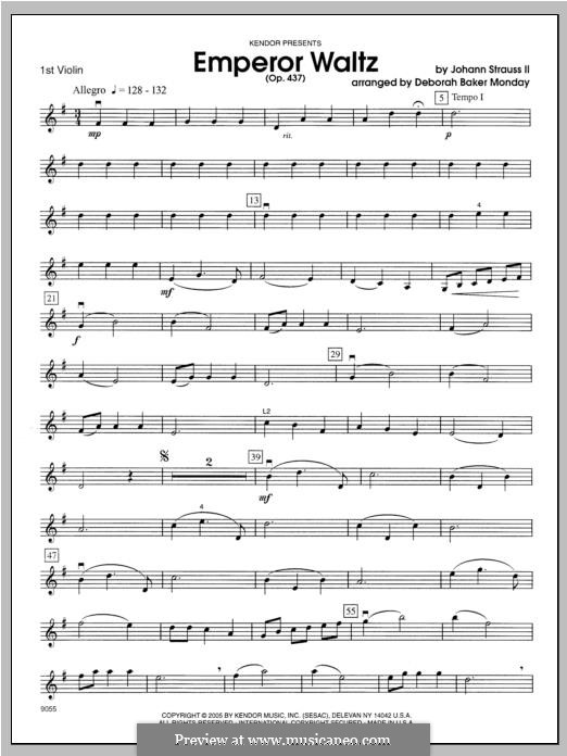 Императорский вальс, Op.437: Violin 1 part by Иоганн Штраус (младший)