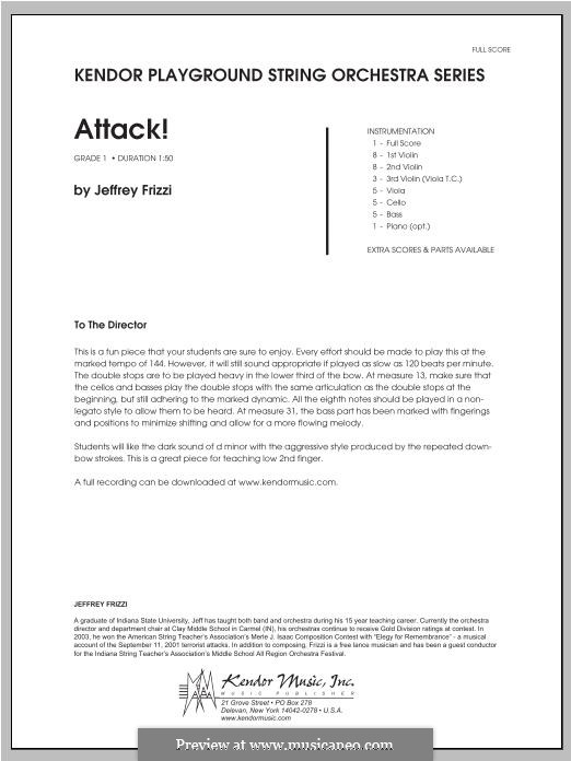 Attack!: Партитура by Jeffrey Frizzi