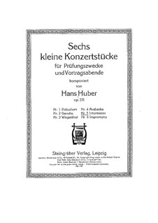 Шесть маленьких концертных пьес, Op.131: No.5 Интермеццо by Ханс Хубер