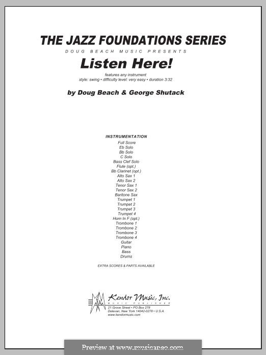 Listen Here!: Партитура by George Shutack