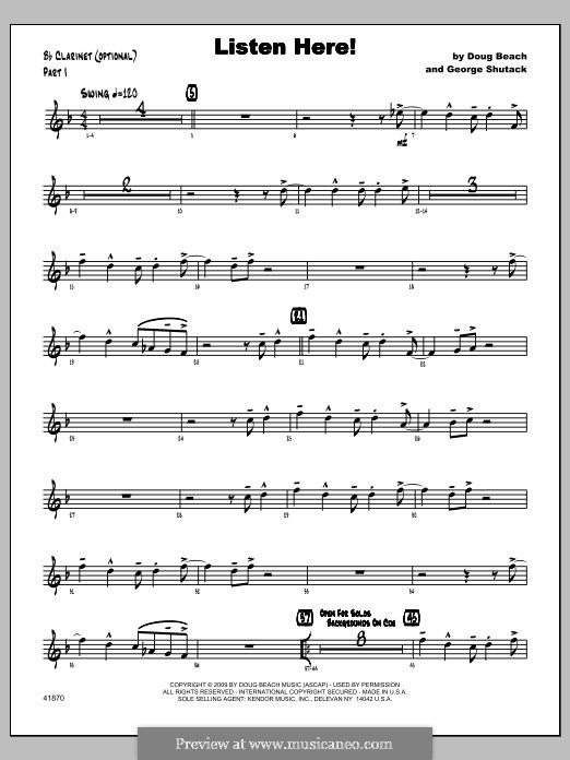 Listen Here!: Партия кларнета by George Shutack