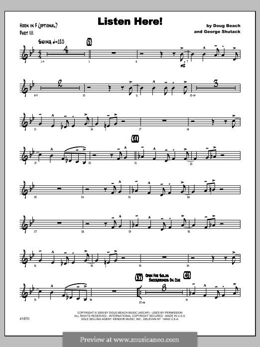 Listen Here!: Партия валторны by George Shutack