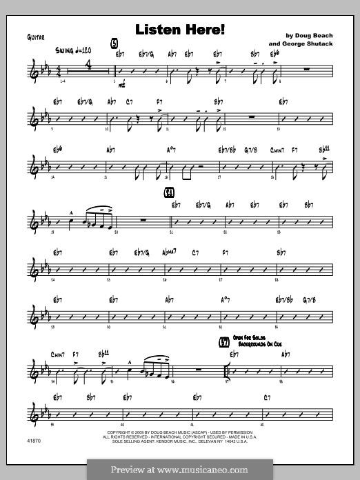 Listen Here!: Партия гитары by George Shutack