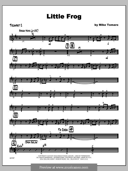 Little Frog: Trumpet 2 part by Mike Tomaro