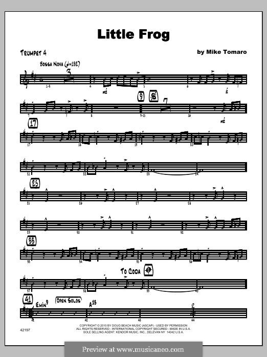 Little Frog: Trumpet 4 part by Mike Tomaro