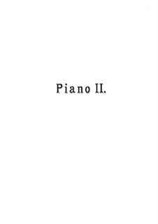 Костюмированный бал, Op.103: No.11 Казак и Малороссиянка, для двух фортепиано в восемь рук – Партия второго фортепиано by Антон Рубинштейн