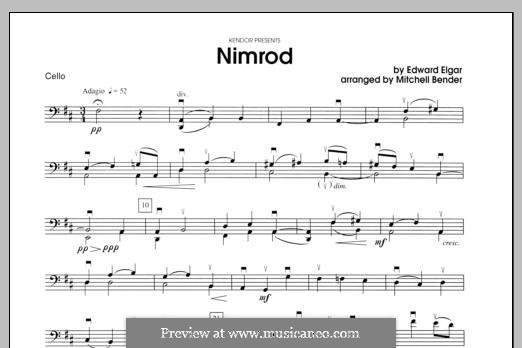 Вариация No.9 'Nimrod': Партия виолончели by Эдуард Элгар