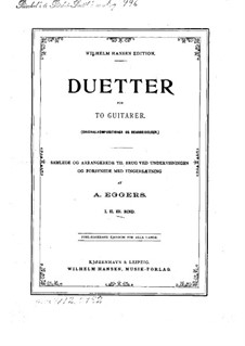 Duetter for to guitarer: Duetter for to guitarer by Нильс Вильгельм Гаде, Иоганн Петер Эмилиус Хартман, Пьетро Петтолетти, Ivan Padovec