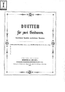 Дуэт для двух гитар, Op.51: Дуэт для двух гитар by Иоганн Каспар Мерц