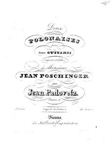 Two Polonaises, Op.3: Two Polonaises by Ivan Padovec