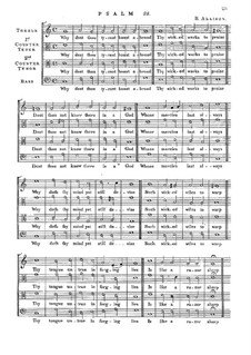 Псалм No.52 'Why dost Thou Tyrant Boast Abroad': Псалм No.52 'Why dost Thou Tyrant Boast Abroad' by Ричард Элисон