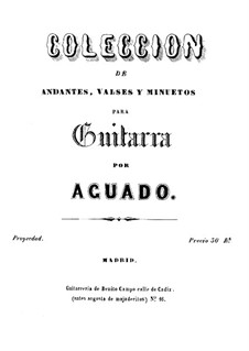 Colección de Andantes, Valses y Minuetos: Colección de Andantes, Valses y Minuetos by Дионисио Агуадо