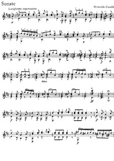 Три сонаты для гитары: Соната No.2 ре мажор by Фердинандо Карулли