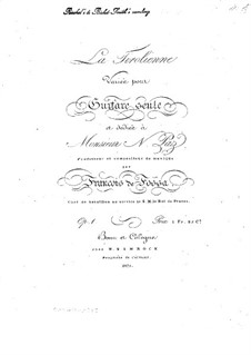 La Tirolienne. Variations for Guitar, Op.1: La Tirolienne. Variations for Guitar by François de Fossa