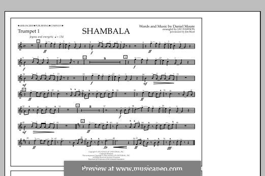 Shambala: Trumpet 1 part by Daniel Moore