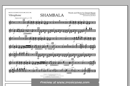 Shambala: Vibraphone part by Daniel Moore