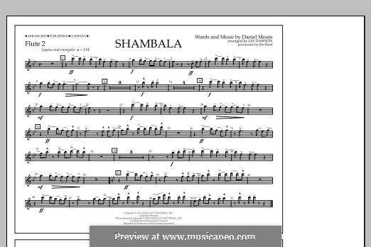 Shambala: Flute 2 part by Daniel Moore