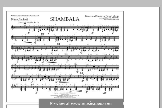 Shambala: Bass Clarinet part by Daniel Moore