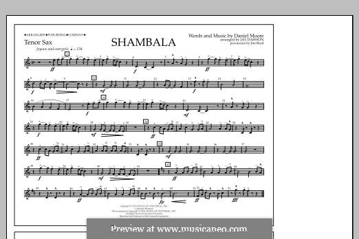 Shambala: Tenor Sax part by Daniel Moore