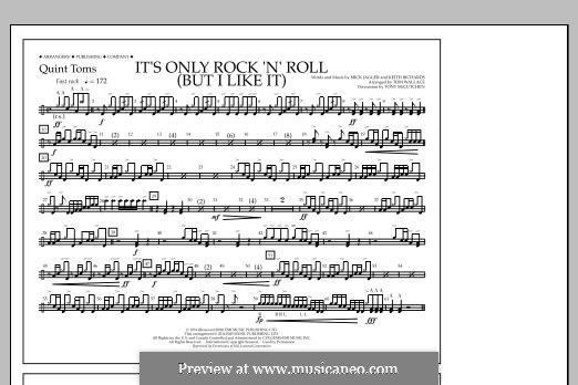 It's Only Rock 'n' Roll (But I Like It): Quint-Toms part by Keith Richards, Mick Jagger
