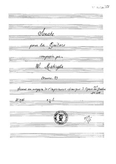 Соната си минор, Op.23: Для гитары by Томас Венцель Матейка