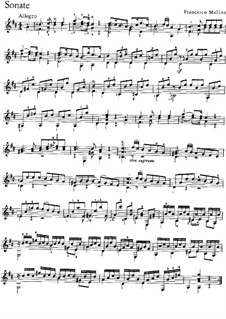 Три легкие сонаты, Op.1: Соната No.3 by Франческо Молино