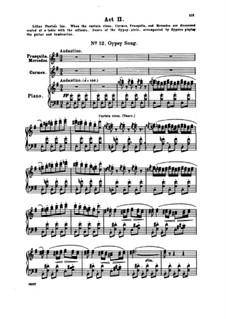 Вся опера: Акт II, Клавир с вокальной партией by Жорж Бизе