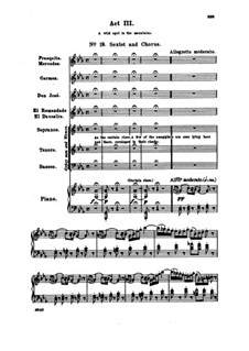 Вся опера: Акт III, Клавир с вокальной партией by Жорж Бизе