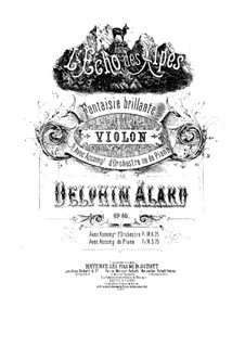 L'Echo des Alpes. Fantasia Brilliant, Op.60: Партитура by Жан Дельфен Аляр