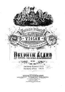 L'Echo des Alpes. Fantasia Brilliant, Op.60: Сольная партия by Жан Дельфен Аляр