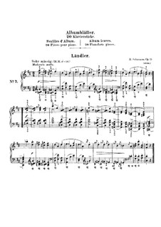 Листки из альбома, Op.124: No.7 Лендлер by Роберт Шуман