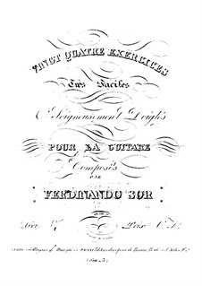 Двадцать четыре упражнения для гитары, Op.35: Сборник by Фернандо Сор