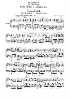 Листки из альбома, Op.124: No.19-20 by Роберт Шуман