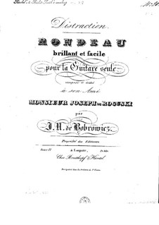 Distraction. Rondeau brillant et facile, Op.17: Distraction. Rondeau brillant et facile by Ян Непомуцен Бобрович