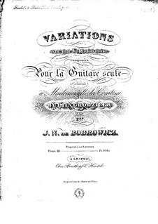 Variations on Favourite Waltz, Op.18: Variations on Favourite Waltz by Ян Непомуцен Бобрович