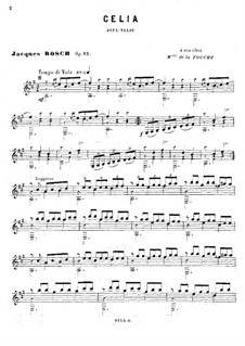 Celia, Op.13: Для гитары by Jacques Bosch
