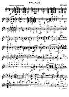 Баллада ми минор, Op.19: Для гитары by Jacques Bosch