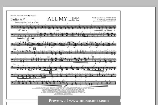 All My Life: Baritone B.C. part by Christopher Shiflett, David Grohl, Nate Mendel, Taylor Hawkins