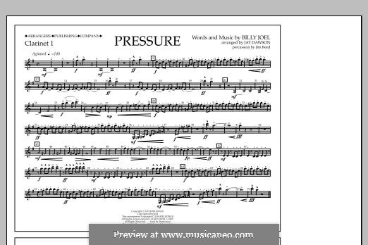 Pressure: Clarinet 1 part by Billy Joel
