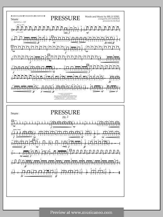 Pressure: Snare part by Billy Joel