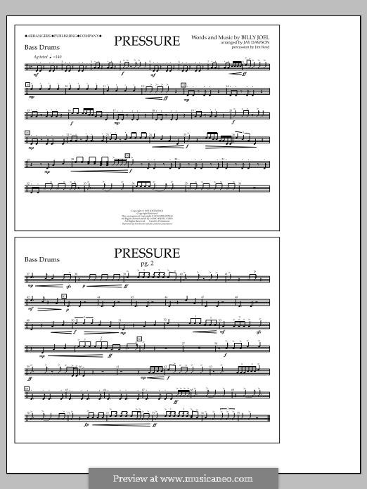 Pressure: Bass Drums part by Billy Joel