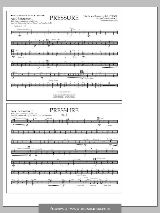 Pressure: Aux. Perc. 1 part by Billy Joel