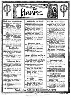 Фантазия 'Wikingerfahrt' для двух арф, Op.80: Партия первой арфы by Franz Poenitz